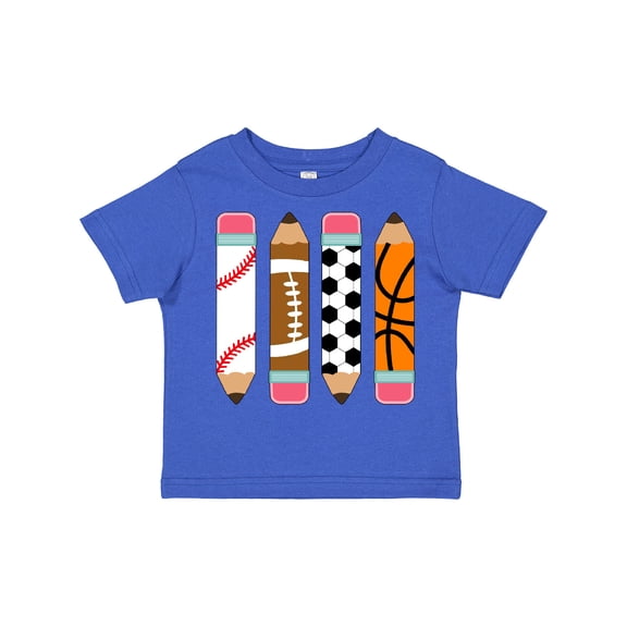 Inktastic Back to School Sports Pencils Boys or Girls Toddler T-Shirt