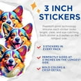 thumbnail image 2 of (3 Pack) Corgi Decals - Laptop Decal - Dog Breed Decals - 3 Inches On Longest Side - Easy Peel & Apply - Made in USA - 3MCS0790, 2 of 7