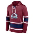 thumbnail image 2 of Men's Fanatics Nathan MacKinnon Burgundy Colorado Avalanche Name & Number Lace-Up Pullover Hoodie, 2 of 3