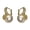 Gold, variant on Geometric Crosses Dangle Earrings for Professional Settings Featuring Tiny Set Craftsmanship and Electroplated Copper Durability