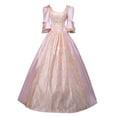 thumbnail image 1 of 2025 Robe pour Femmes Robe Gothique Rétro Femmes Grande Taille Style Couleur Unie Robe Gothique Trompette Femmes Manche Longue Robe, 1 of 5