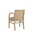 thumbnail image 6 of Linon Rheims Dining Chair with Arms, Natural/Cream, 6 of 8