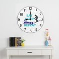 thumbnail image 2 of Skiing Gifts for Men Funny Skiing Clock Perfect Wall Decor for Cabin Man Cave 10 inch Small Wooden Clocks Battery Operated Silent Non-Ticking Living Room Decoration, 2 of 5