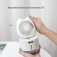 thumbnail image 4 of Mini ventilador de escritorio recargable por USB (blanco), 4 of 5