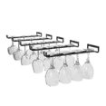 thumbnail image 1 of 5 Pcs Stemware Wine Glass Storage Rack,wall Mountable Kitchen Storage Rack ,black,11 Inch / 30cm, 1 of 4