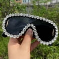 thumbnail image 3 of Oversized bling Rhinestones Sunglasses Women 2024 Luxury Y2K One-Piece Sun Glasses for Lady Punk Eyewear UV400, 3 of 7
