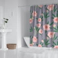 thumbnail image 3 of Waterproof Pioneer Shower Curtain 84x72 Inch Polyester Unique Colorful Floral Shower Curtain for Bathroom Hotel Home Decor with 12 Plastic Hooks, 3 of 5