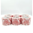 thumbnail image 4 of VPTAPE 3 Inch x 110 Yards Pre-Printed Packing Tape, 2.2 Mil Thick, 24 Pack for Packaging, Shipping, Moving, Home and Office (24 Pack, RED/White-If Seal Has Been Broken Check Contents), 4 of 4