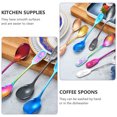 thumbnail image 4 of Miangastore 4pcs Stainless Dessert Spoons For Mixing Stirring For Ice Coffee And Pastries Easy To Clean Dishwasher Safe, 4 of 8