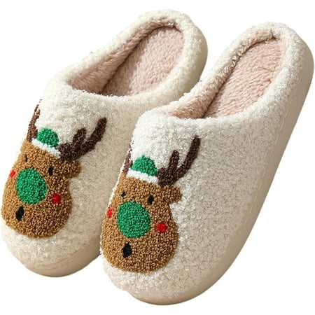 

Womens Cute Christmas Slippers Holiday Slippers With Memory Foam