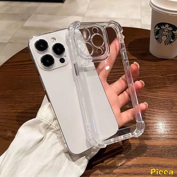 Funda De Teléfono Resistente A Los Golpes Compatible Con IPhone 11 XR X 7 8 Plus 14 13 12 Pro MAX XS Lujo Simple Chapado Botones Galvanizados Macaron Color Caramelo Suave TPU Cubierta Trasera