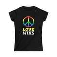 thumbnail image 3 of Love Wins LGBT Pride Rainbow Flag Gay Lesbian Pride Ally Shirts for Women, 3 of 8
