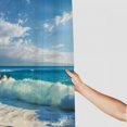 thumbnail image 3 of Orinice Palm Trees Wave Beach Bathroom Decor Set with Hooks - Chic Modern Polyester Fabric Fashion Shower Curtain 69x72, 3 of 7