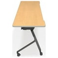 thumbnail image 3 of OFM Mesa Series Model 66182 23.5" x 71" Flip Nesting Training Table and Desk, Oak, 3 of 5