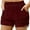 Wine F, variant on Womens Summer Shorts AKAFMK Flowy Shorts for Women,Ultra Soft High Waisted Flowy Shorts with Pockets and 4-Way Stretch - 4" Inseam Shorts