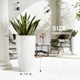 thumbnail image 2 of QCQHDU 21 inch Tall Planters for Outdoor Plants Set of 2,Outdoor Planters for Front Porch,Large Pots for Plants Outdoor Indoor,White Planters Flower Pots, 2 of 5