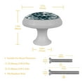 thumbnail image 4 of 4PCS Round Paw Cabinet Fluorescence Knob Glowing in the Dark Furniture Drawer Pulls Handle with Screws, 4 of 5