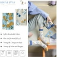 thumbnail image 3 of 5 Pairs Vintage Floral Crew Socks for Women, Soft Cotton Embroidered, Cottagecore Ruffle Socks for Casual & Dress Wear, 3 of 7