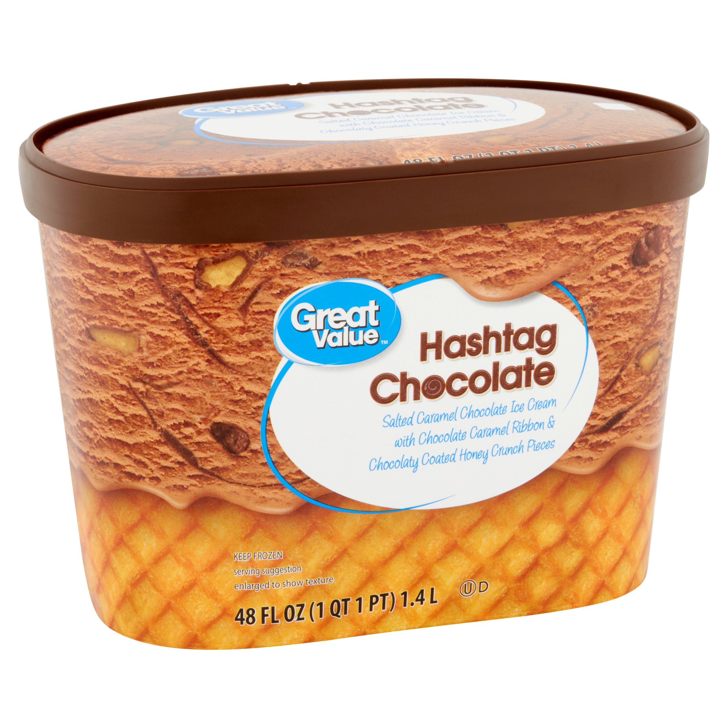 Great Value Hashtag Chocolate Ice Cream 48 Oz Walmart Com Walmart Com Great Value Hashtag Chocolate Ice Cream 48 Oz Walmart Com Walmart Com