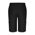 thumbnail image 4 of pstuiky Pantalones cortos de entrenamiento para hombre, Pantalones cortos transpirables de verano para hombre, de color liso, con bolsillos plisados, cintura elástica y botones., 4 of 6