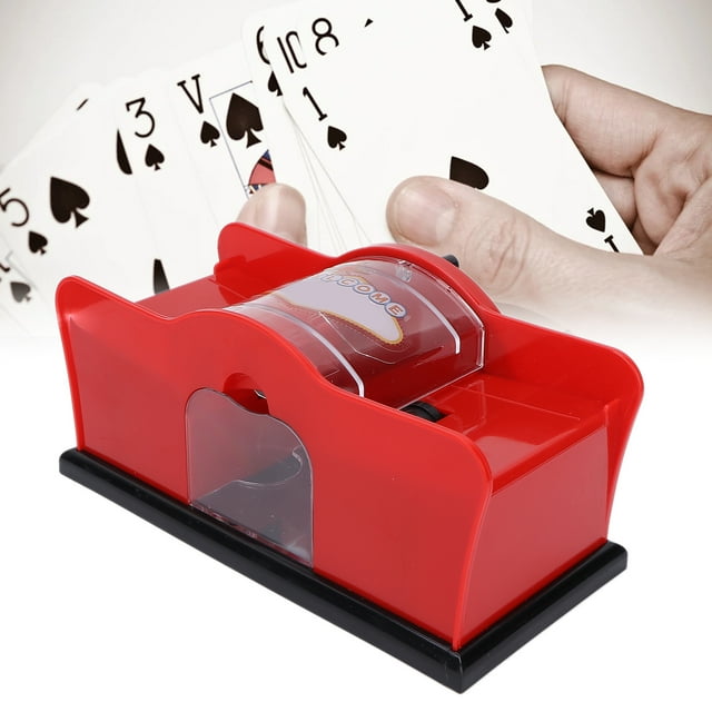 Barajador De Cartas Manual, Portátil Silencioso De 1 O 2 Barajas Con Manivela Ideal Para Juegos De Póker En El Dormitorio La Sala De Estar La Oficina O En Familia