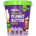 thumbnail image 1 of ALPINO Chocolate Peanut Butter Smooth| 19% Protein | Made with Roasted Peanuts, Chocolate Paste, Brown Sugar and Sea Salt | Plant Based Protein Peanut Butter Creamy (1 kg), 1 of 5
