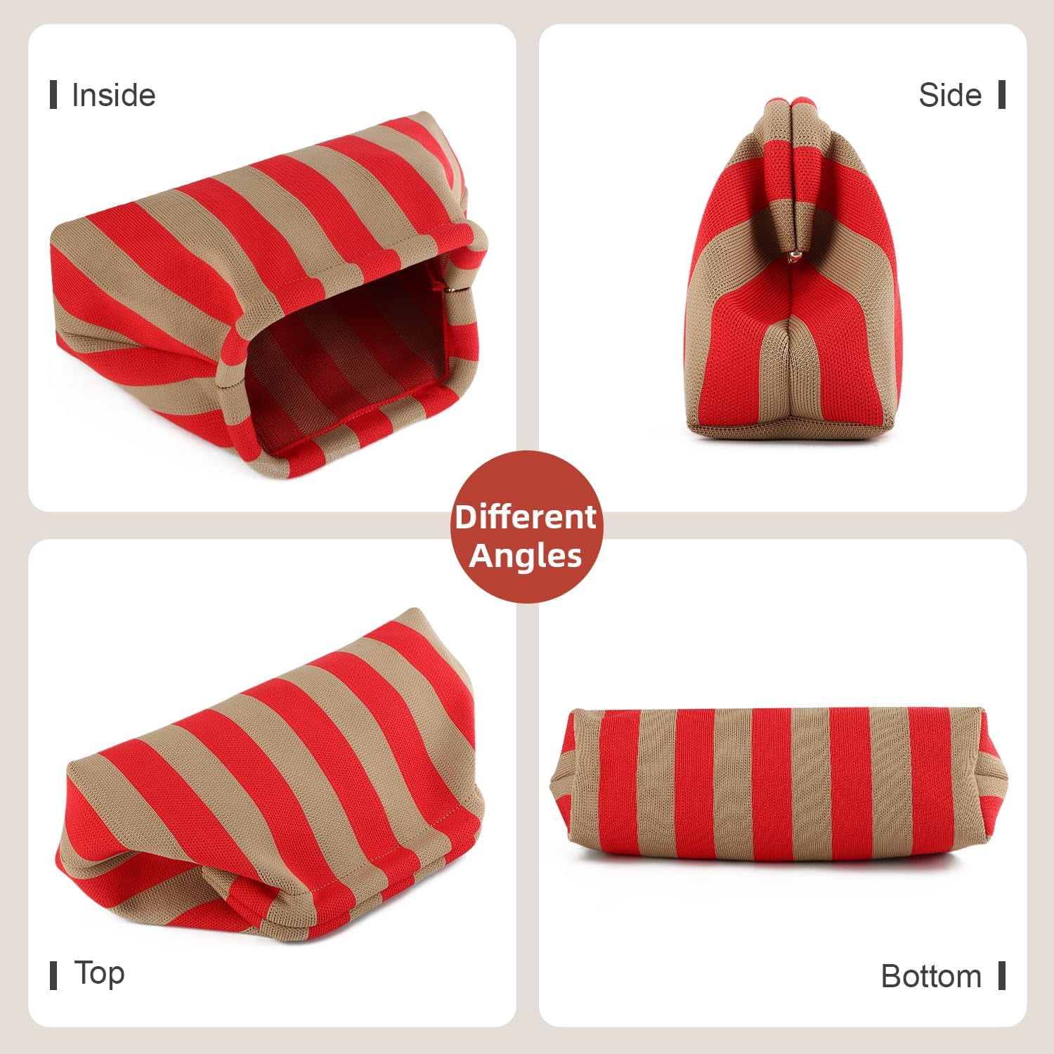 Woven Clutch Purses for Women Casual Crochet Dumpling Handbags Small Cloud Purse Summer Beach Bag