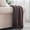 Brown-50"x60", variant on Black Throw Blanket 50x60 Inches Textured Solid Soft Sofa Couch Decorative Knit