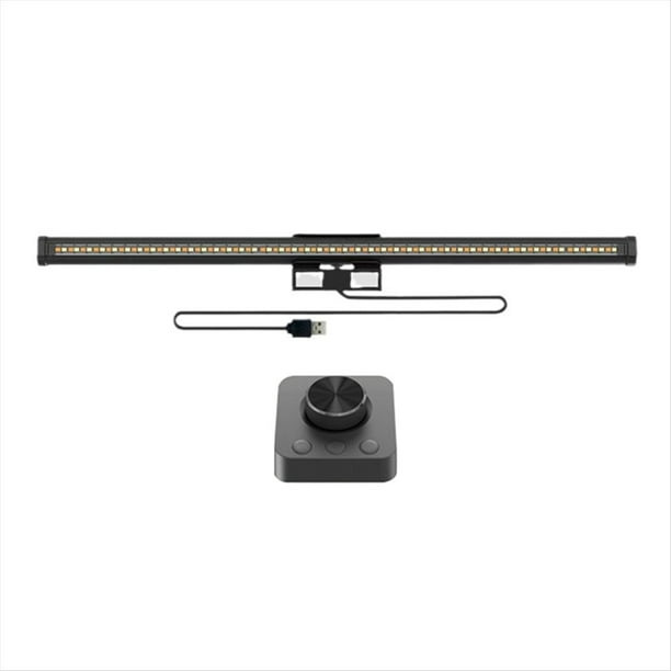 Barra de luz para pantalla Eye-Care, perilla de metal, control remoto, mesa, monitor de computadora, lámpara de trabajo LED, luz magnética USB, lámpara de escritorio de oficina.