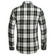 thumbnail image 3 of Camisas Para Hombre Manga Larga De AlgodóN Blusa de manga larga con solapa y hebilla de lino a rayas informal para hombre (J, 3XL), 3 of 7