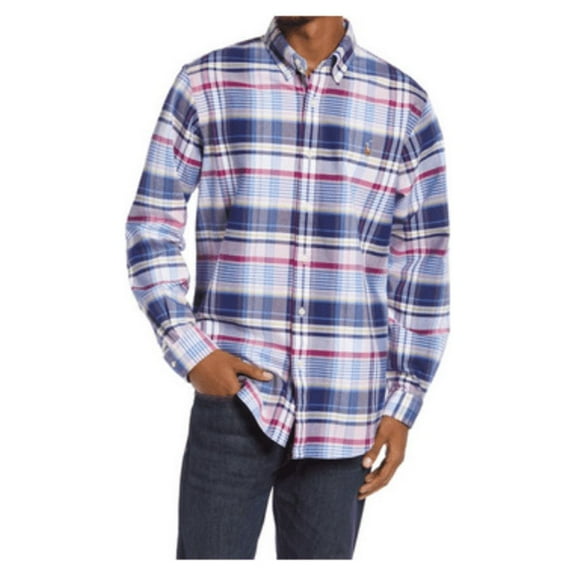 POLO RALPH LAUREN Classic Fit Plaid Cotton Button-up Shirt MULTI S