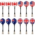 thumbnail image 1 of MasteelfCA 12pcs Magnetic Darts Safety Kids Darts Flag Pattern Darts for Target Game, 1 of 9