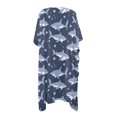 thumbnail image 2 of HELLHERO Shark Pattern Beach Cover Ups Polyester Loose Free Size Long Kimono Swimsuit Cover Up for Women, 2 of 6