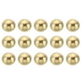 thumbnail image 1 of Unique Bargains M6*1 Thread Cap Nuts Knob 15 Pack Brass Ball Lamp Decoration Screw Caps Nut, 1 of 6