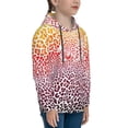 thumbnail image 3 of Fotbe Leopard Skins And Heads Pattern Youth Pullover Hooded Sweatshirt, Boys Hoodie, Kangaroo Pocket Hoodie for Kids Girls -Medium, 3 of 6
