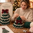 thumbnail image 5 of Crochet Christmas Tree Kit, DIY Beaded Christmas Tree Kit, Crochet Christmas Craft for Adults and Beginners, Handmade Woven Christmas Tree for Christmas Home Decor, 5 of 7
