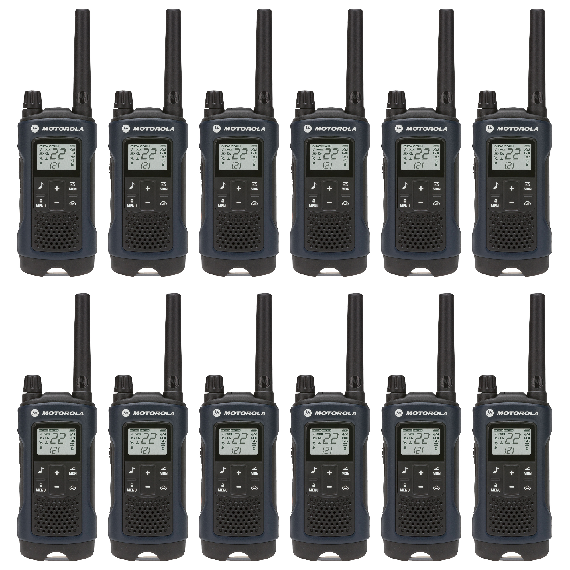 Motorola Talkabout T460 Two Way Radio 35 Mile 12 Pack Dark Blue 