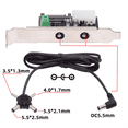 thumbnail image 2 of DC5.5mm 1-to-4 DC 12V 5V Power Card Output Intelligent Control Management System Power System with PCI-E Bracket,1 * Power Card 1 * cable, 2 of 6