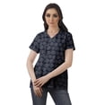 thumbnail image 2 of Moomaya Womens Wrap Style Shirt Tunic Cotton Casual Button Down Classic Collar Top, 2 of 6