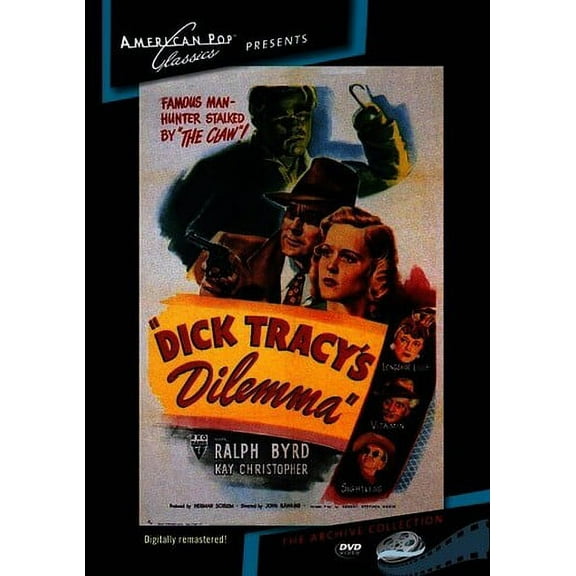 Dick Tracy's Dilemma (DVD), American Pop Classic, Action & Adventure