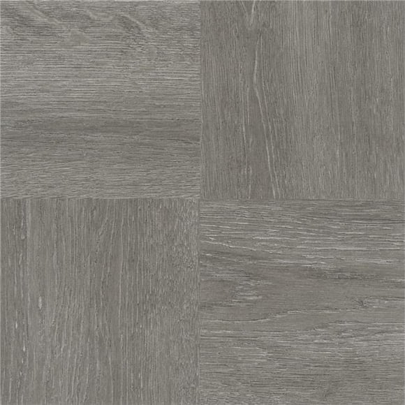 12 x 12 in. Tivoli Self Adhesive Vinyl Floor 45 Tile, Charcoal Grey Wood - 45 sq. ft.