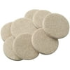 softtouch 1 1/2" Round Heavy-Duty Self-Stick Felt Furniture Pads, Beige (8 Pack)