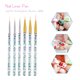 thumbnail image 2 of Juego de pinceles para uñas, pinceles multifuncionales para delinear uñas, kit de pinceles para pintar uñas con lima de uñas para dibujar líneas y detalles de uñas, 2 of 9