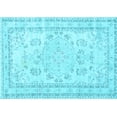 thumbnail image 1 of Ahgly Company Indoor Rectangle Persian Light Blue Traditional Area Rugs, 4' x 6', 1 of 4