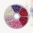 thumbnail image 4 of Gymnture Glass Beads Pearl Pearls 4Mm Colored Making Stitch Makeup Crafts Jewelry Cross Bracelet Diy 6Mm Round Peal Necklace, 4 of 11