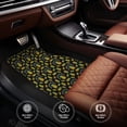 thumbnail image 4 of Sikiie Pineapple Car Foot Mat Set of 4 Pieces Basics Universal Fit Rubber Carpet Floor Mats For Car SUV Van & Truck, 26.8"L x 17.3"W (Front), 13"L x 17.3"W(Rear), 4 of 6