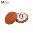 thumbnail image 3 of Uxcell 30pcs 36L Fabric Cloth Covered Button 23mm 7/8" Round Metal Shank Satin Sewing DIY Craft Buttons for Bridal Wedding Suits Dress Blouses Sweaters, Orange, 3 of 7