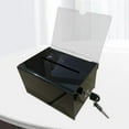 thumbnail image 3 of Caja de Acrílico Shamjiam para Donaciones Transparente Bloqueable, 3 of 6
