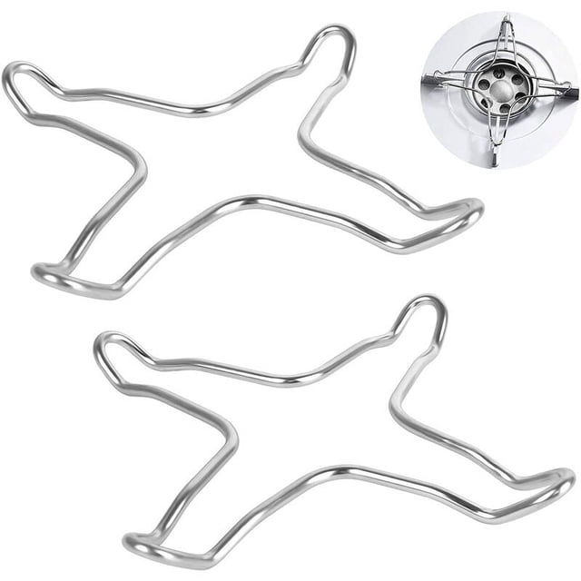 Juego de 2 reductores de gas, reductor de cocina de gas de acero inoxidable, encimera, plancha, placa de cocina, salvamanteles, soporte para wok, olla a gas