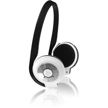 Aluratek Bluetooth Stereo Headset with Built-In Microphone, White
